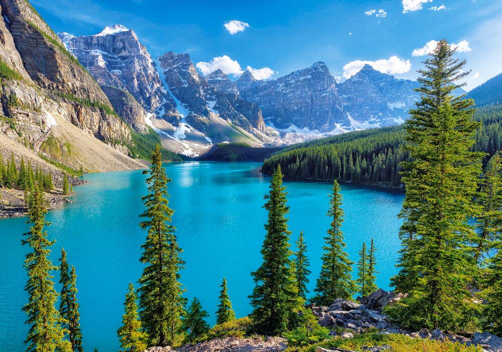 Angle. Castorland - CASTORLAND 500 Piece Jigsaw Puzzles, Spring at Moraine Lake, Canada, Mountain view, Landscape puzzle,  B-53810 - Red.