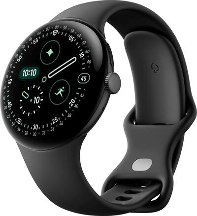 Google Pixel Watch 4 (45mm) LTE Matte Black Case Obsidian Band Google Pixel Watch 4 (45mm) LTE Matte Black Case Obsidian Band