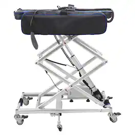 KERDOM - 150lbs Capacity Portable Electric Lift for Wheelchair & Scooter Loading, Home Use Powered Lifting Platform Rolling Cart