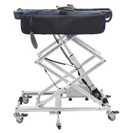 Front. KERDOM - 150lbs Capacity Portable Electric Lift for Wheelchair & Scooter Loading, Home Use Powered Lifting Platform Rolling Cart.