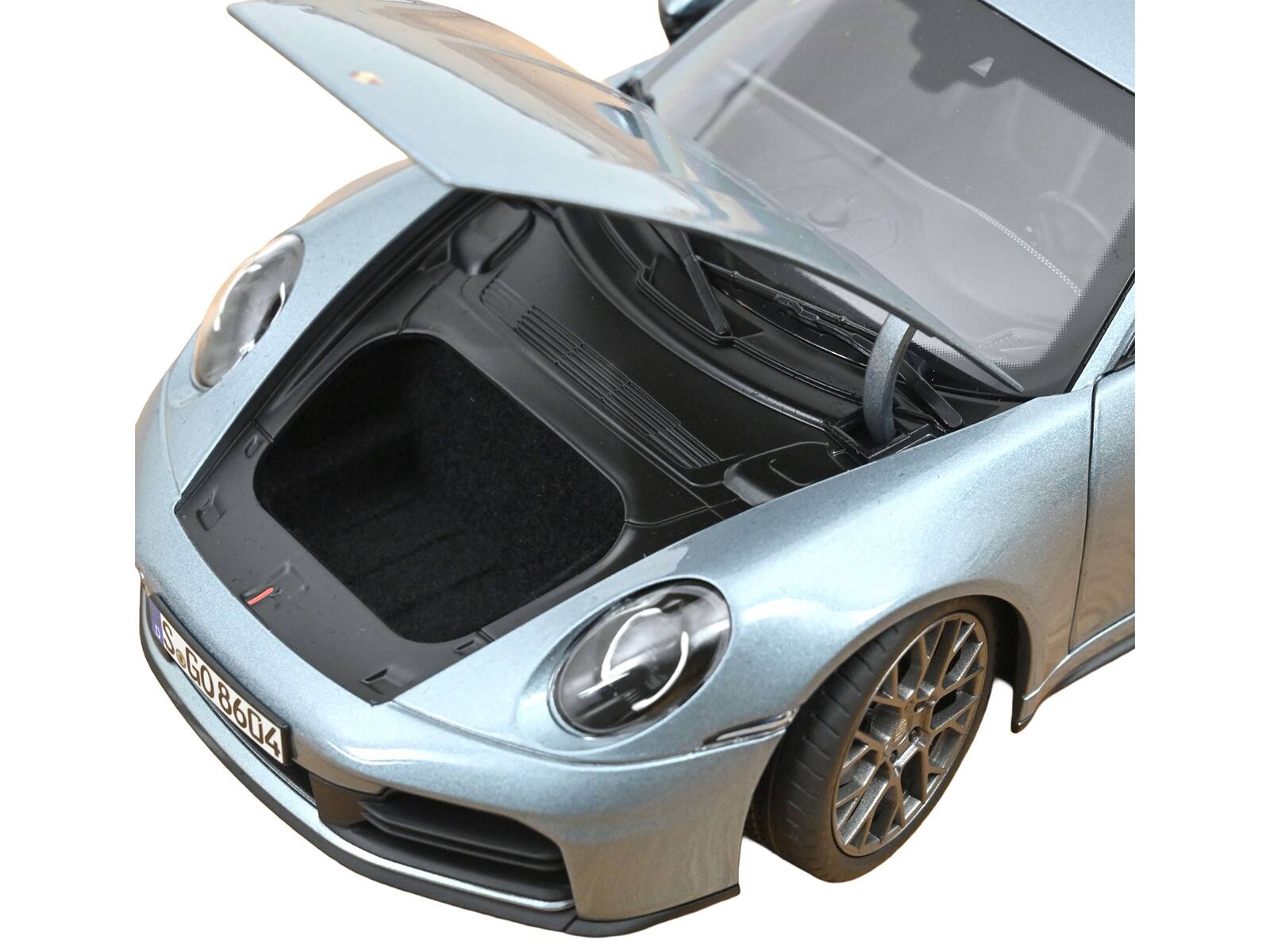 Alt View 2. Norev - 2024 Porsche 911 Carrera Polar Silver Metallic 1/18 Diecast Model Car by Norev.