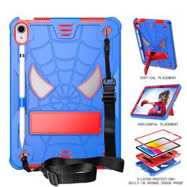 UUCOVER - Kids Case for iPad (A16) 11-inch 2025 / iPad 10th Gen 10.9" 2022 Shockproof Silicone+PC Stand Cover with Shoulder Strap - Blue