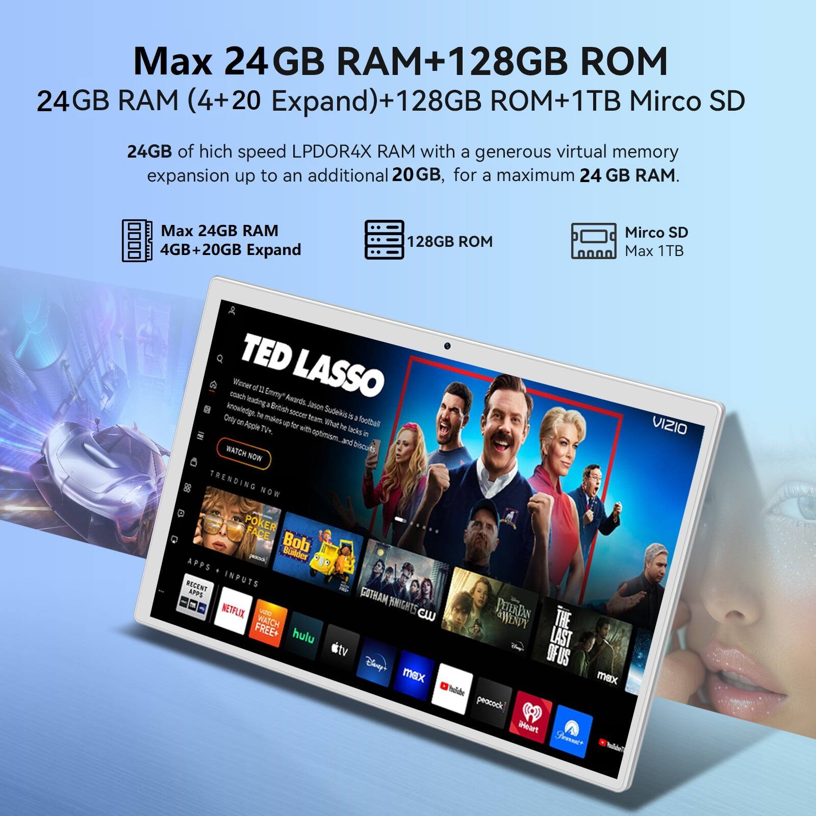 Max 24GB RAM+128GB ROM  
24GB RAM (4+20 Expand)+128GB ROM+1TB Mirco SD  
24GB of high speed LPDOR4X RAM with a generous virtual memory expansion up to an additional 20GB, for a maximum 24 GB RAM.  
Max 24GB RAM 4GB+20GB Expand  
128GB ROM Mirco SD Max 1TB  

TED LASSO  
Winner of 11 Emmy Awards leading 3 British Jation knowledge te soccer team Sudekis a Onty - makes - What football Apple TVK for de be S lacks a WATCH NOW  

TRENDING NOW  
POKER FACE  
Bob Balder APPS  
BE CENT INPUTS EPPS  
GOTRAM NETFLIX  
VIZIO  

WATCH AWENT THE hulu LAST tv OF US  
Ceny max mex hulde peacock Beart oua