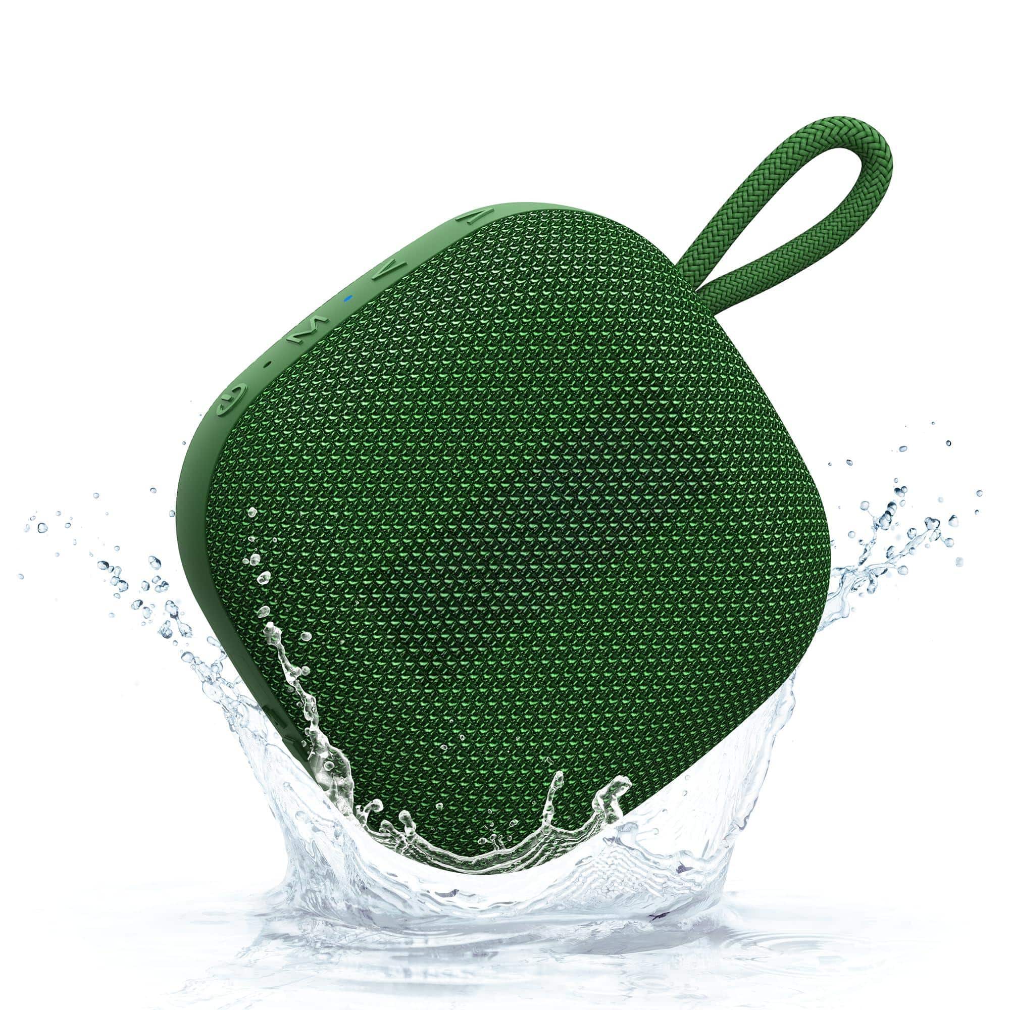 Cozy Serene - Portable Speakers Wireless Ipx7 Waterproof Shower Hours Playtime Loud Stereo Sound Tws Built-in Mic Mini Portable - Green