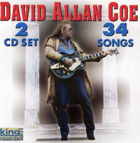 DAVID ALLAN COE  
2 CD SET  
34 SONGS  

king records  
3520-2-2