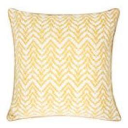 LuXeo - Chevron Indoor Throw Pillow - Gold