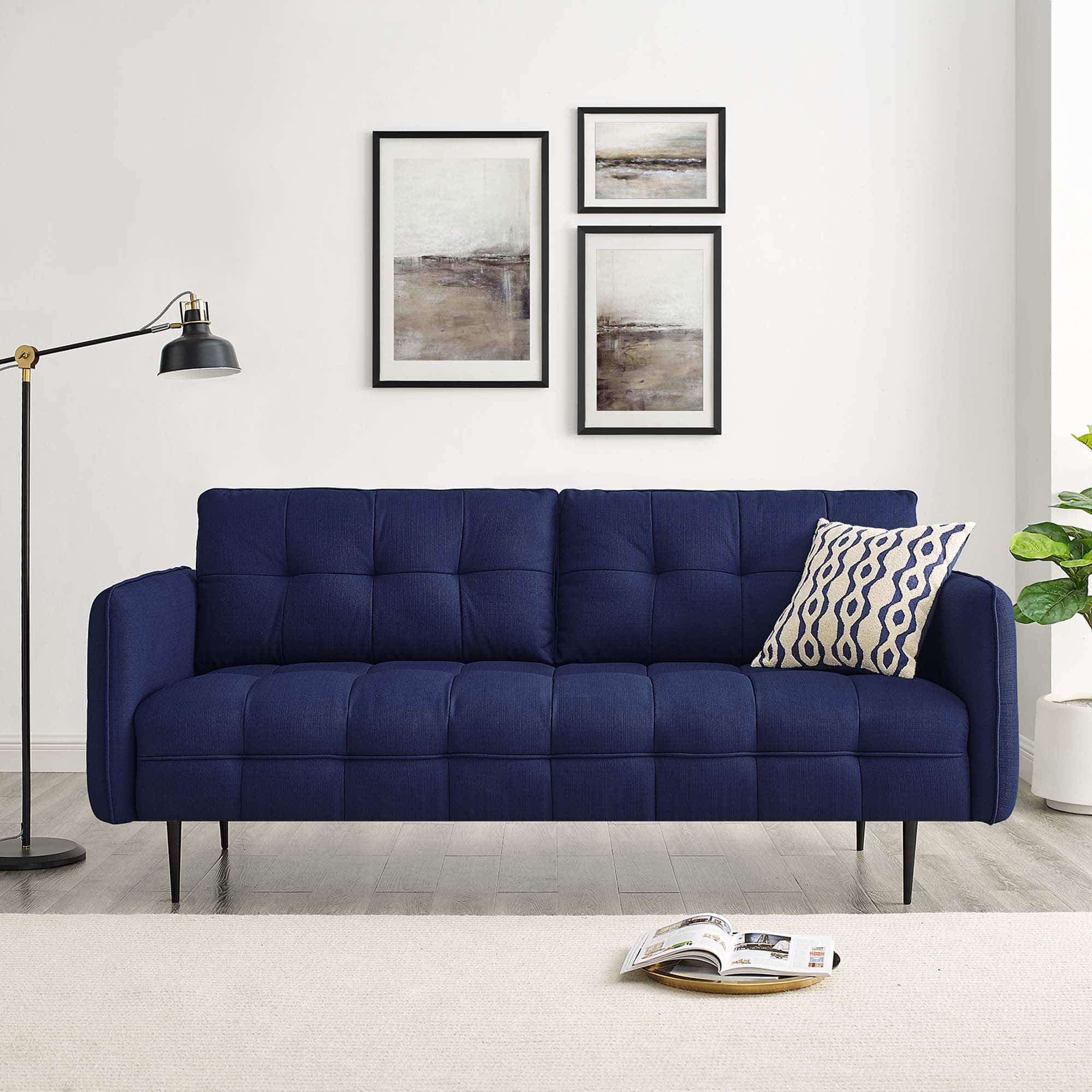 Cameron Tufted Fabric Sofa by Modway - Royal Blue