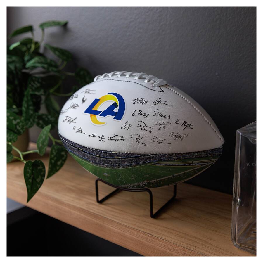 Logo Brands Los Angeles Rams 2025 Autograph Signature Football Royal ...