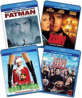 Fatman / Reindeer Games / Bad Santa / Office Xmas Party (Holiday 4-Pack Bundle) - BLU-RAY
