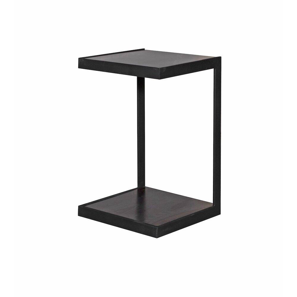Alt View 2. Porter Designs - Manzanita Live Edge Solid Sheesham Wood End Table, Dark Brown (Set of 2) - Brown.