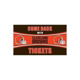 Evergreen Enterprises - Cleveland Browns 16" x 28" Come Back with Tickets Indoor/Outdoor Mat - Multicolor
