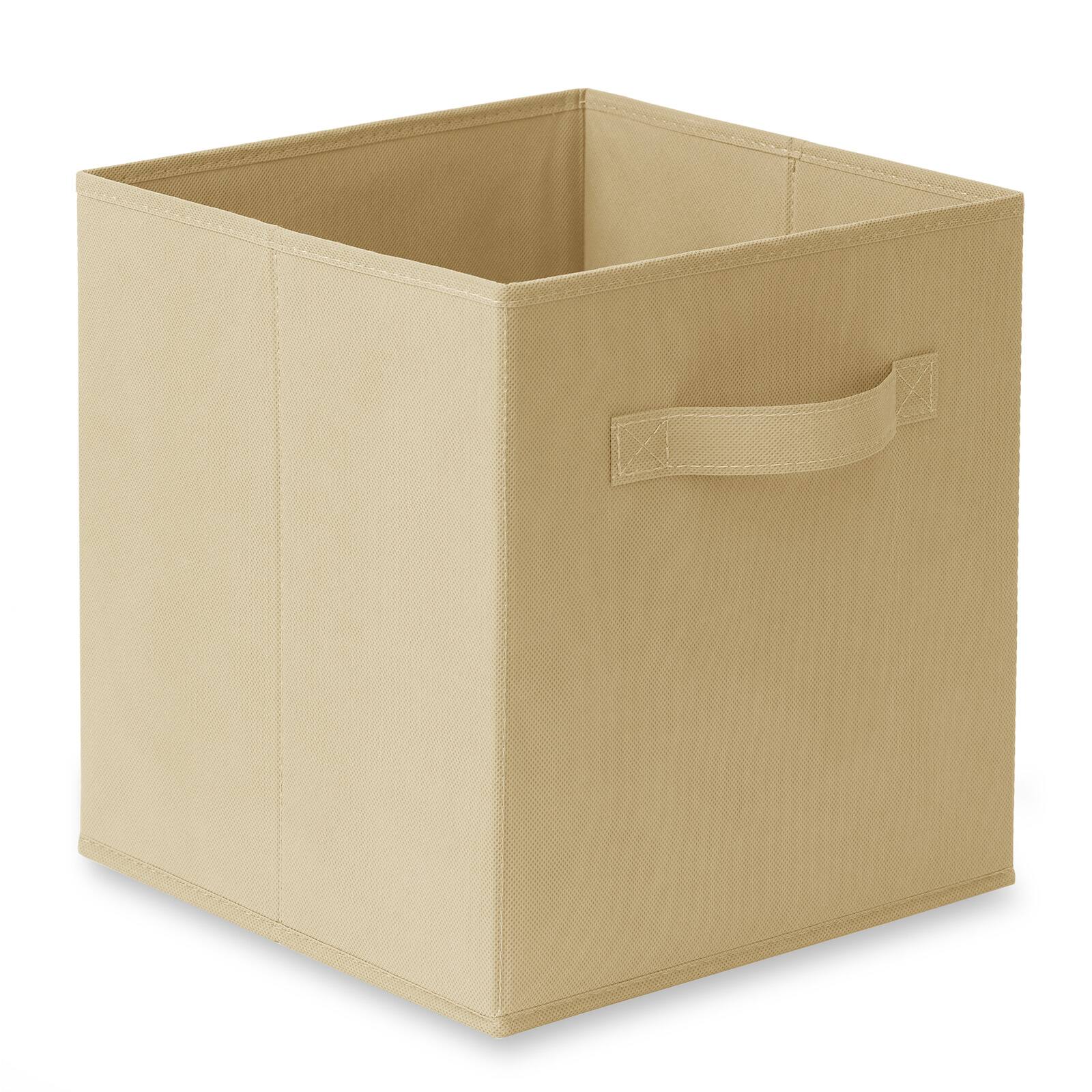 Alt View 1. Casafield - (Set of 12) Collapsible Fabric Cubes - Storage Bins - Sand.