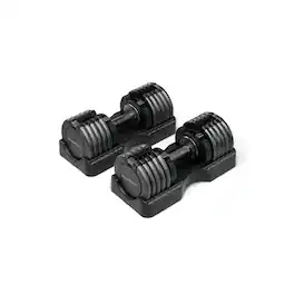 NordicTrack - 55 lb. Select-A-Weight Dumbbell Pair - Black