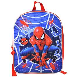 Marvel - Spider-Man 15" Blue School and Travel Backpack ages 3+ - Assorted Pre-Pack