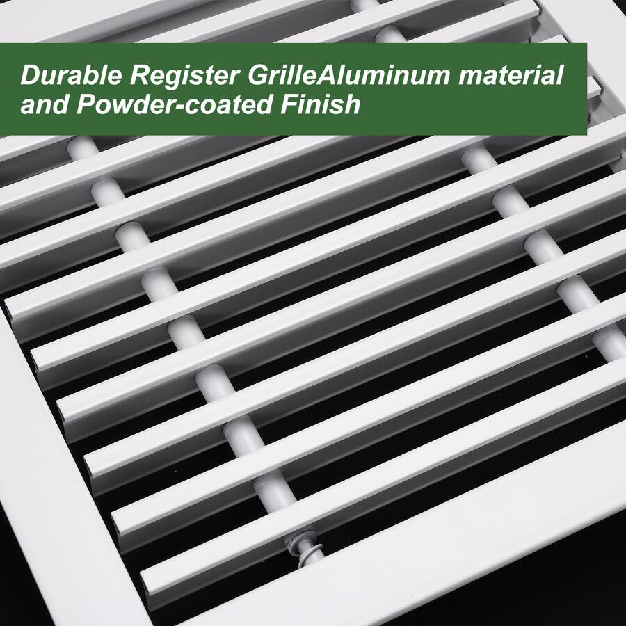 10 Inch Diffuser Unique Bargains 8x4 Inch Linear Bar Air Vent Grille, Removable Aluminum ...
