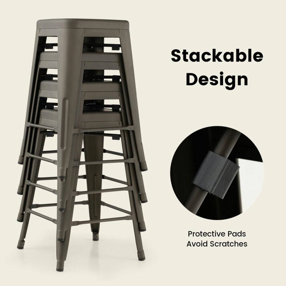 Stackable Design  
Protective Pads Avoid Scratches