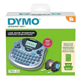 DYMO - LetraTag Plus LT-100T Portable Thermal Label Maker, (1733013) - Gray