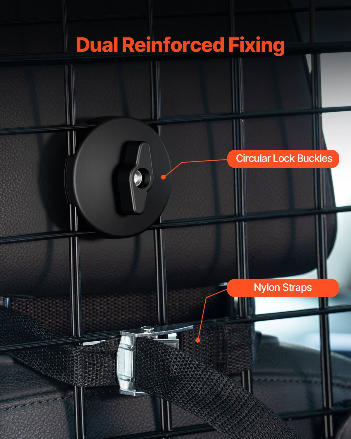 Dual Reinforced Fixing

Circular Lock Buckles

Nylon Straps