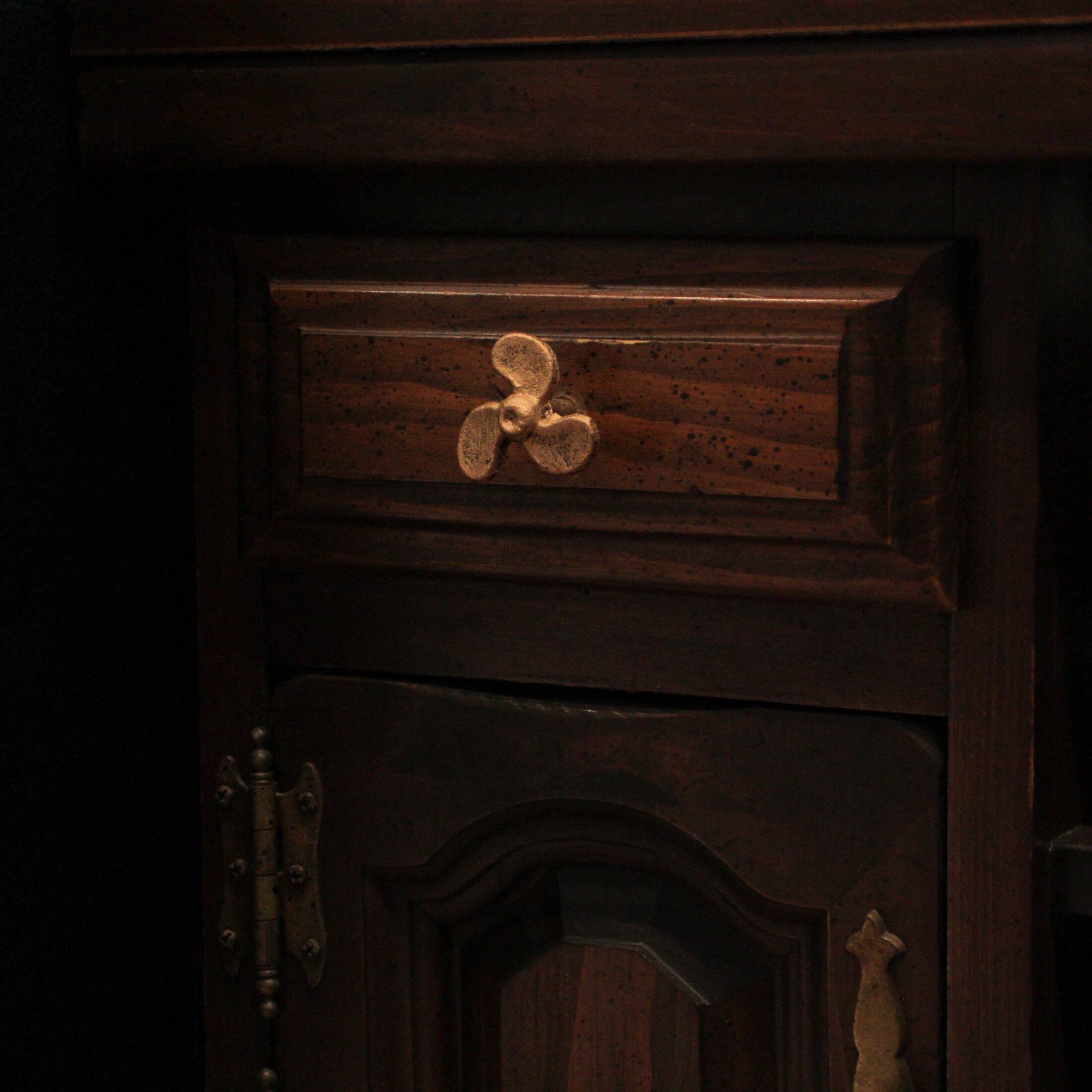 Alt View 3. Zeckos - Set of 6 Gold Boat Propeller Drawer Pulls – Nautical Charm for Cabinets - Gold.