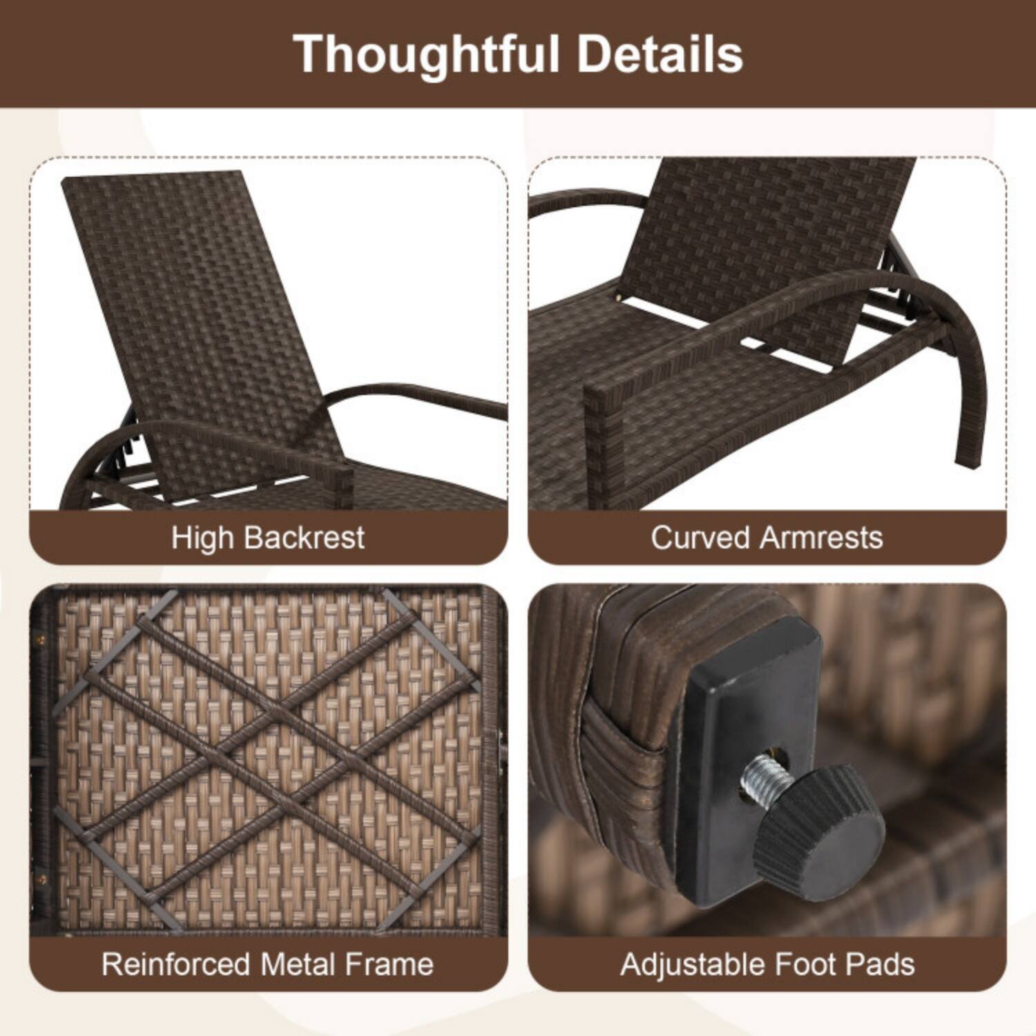 Thoughtful Details

- High Backrest
- Curved Armrests
- Reinforced Metal Frame
- Adjustable Foot Pads