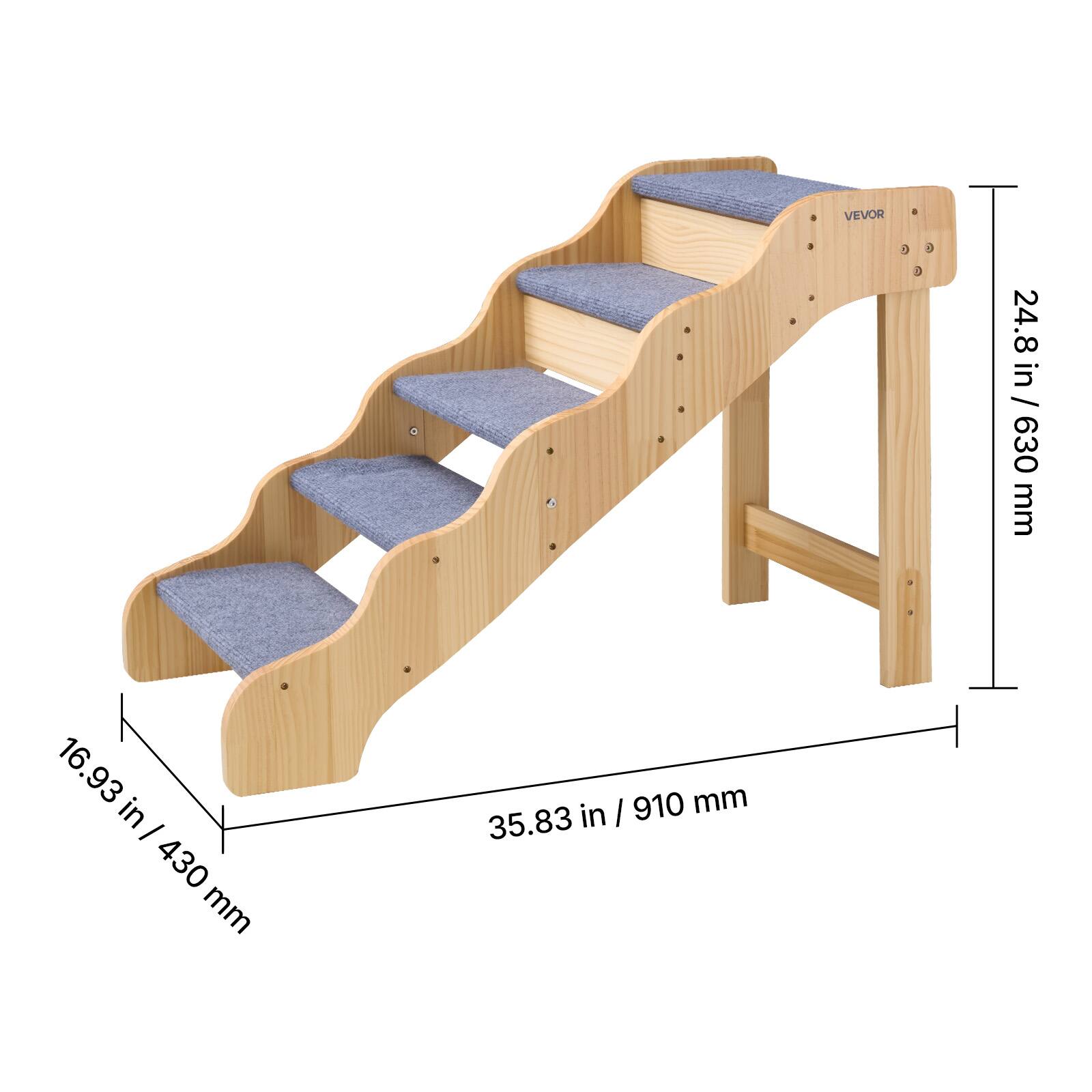 VEVOR 24.8 in / 630 mm  
16.93 in / 430 mm  
35.83 in / 910 mm