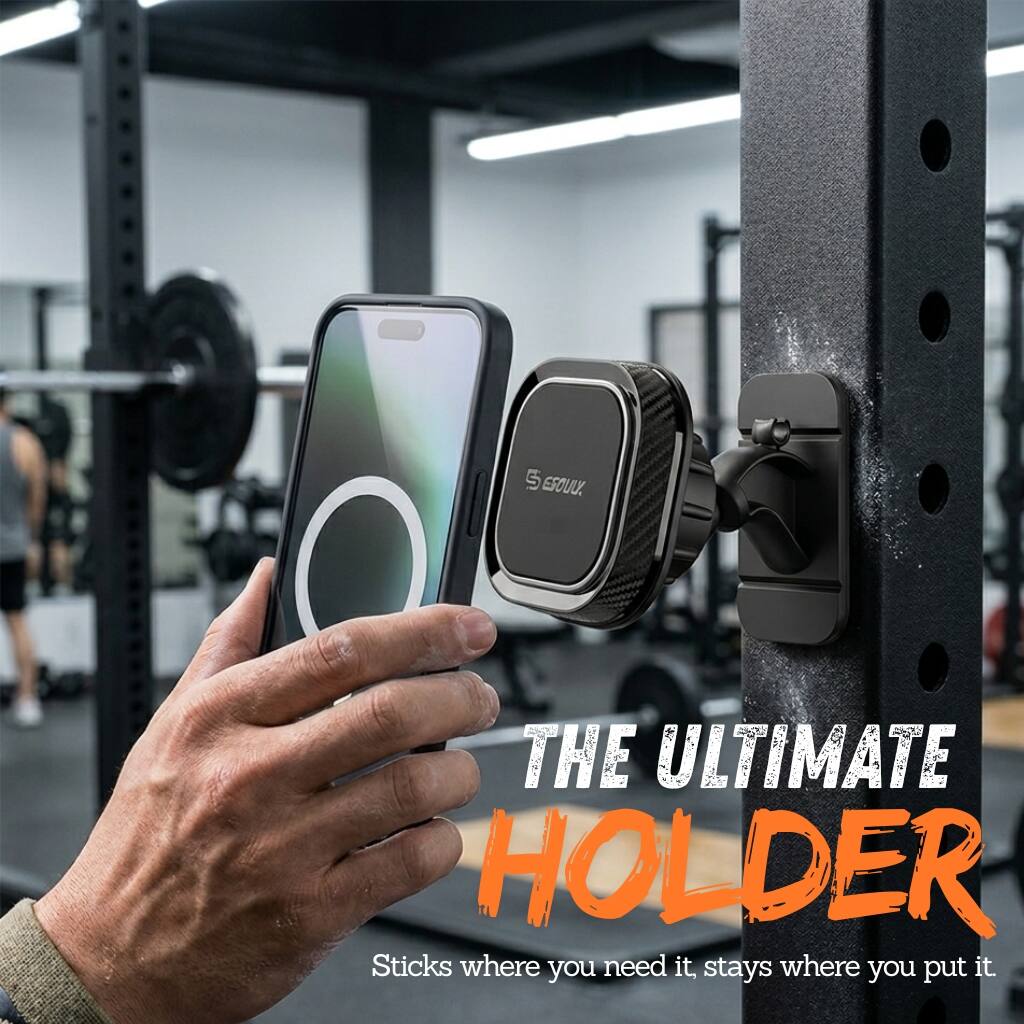 5 ESOUL. THE ULTIMATE HOLDER  
Sticks where you need it, stays where you put it.