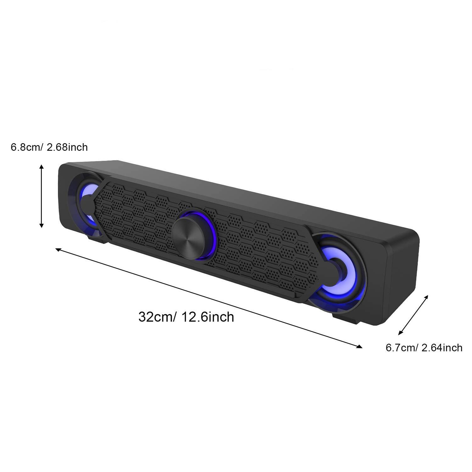 6.8cm/ 2.68inch  
32cm/ 12.6inch  
6.7cm/ 2.64inch