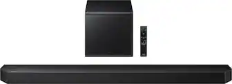 Front. Samsung - Q-series Soundbar HW-Q800F 5.1.2 ch w/ Subwoofer - Black.