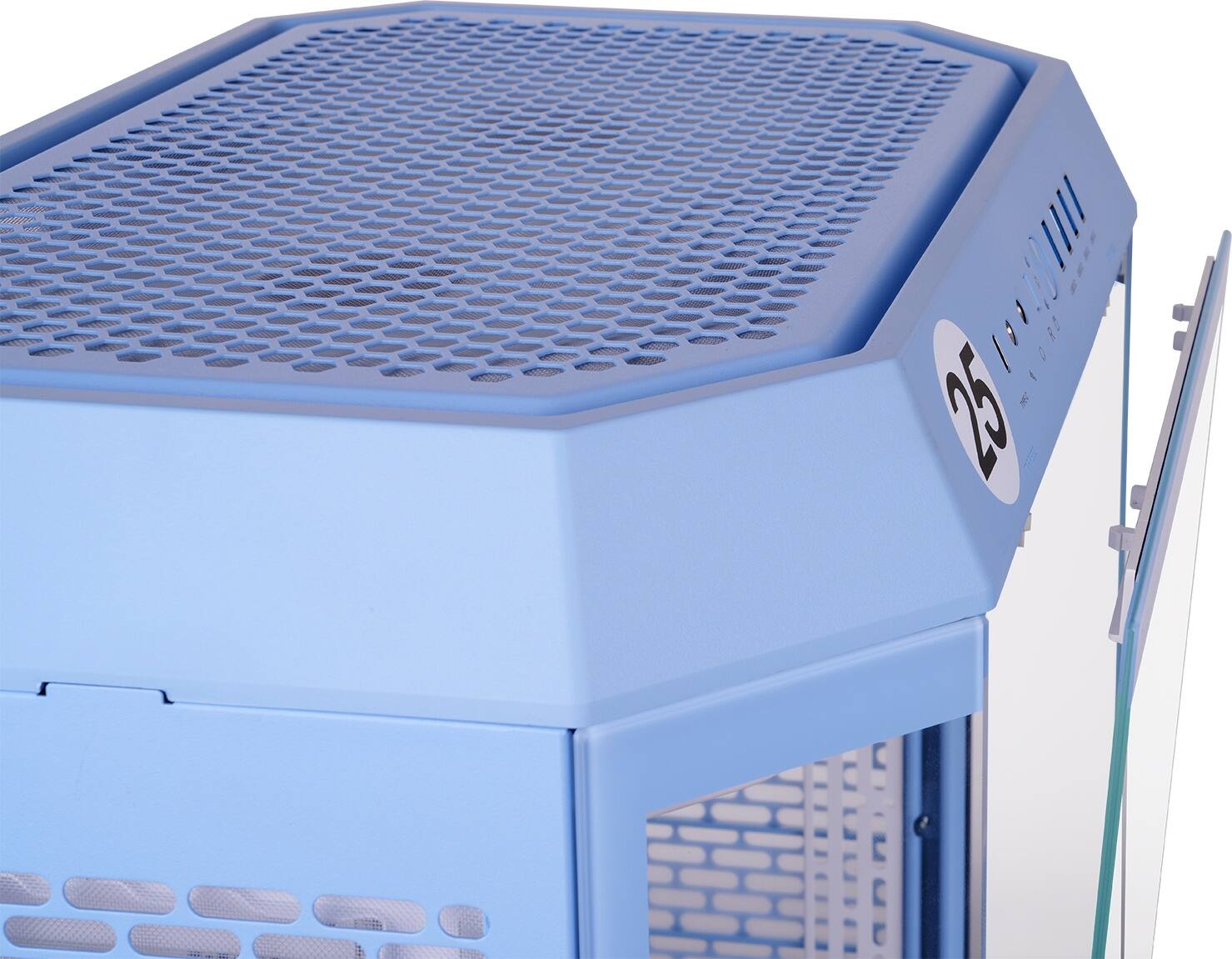 Alt View 29. Thermaltake - Tower 600 Mid Tower ATX PC Case - Hydrangea Blue.