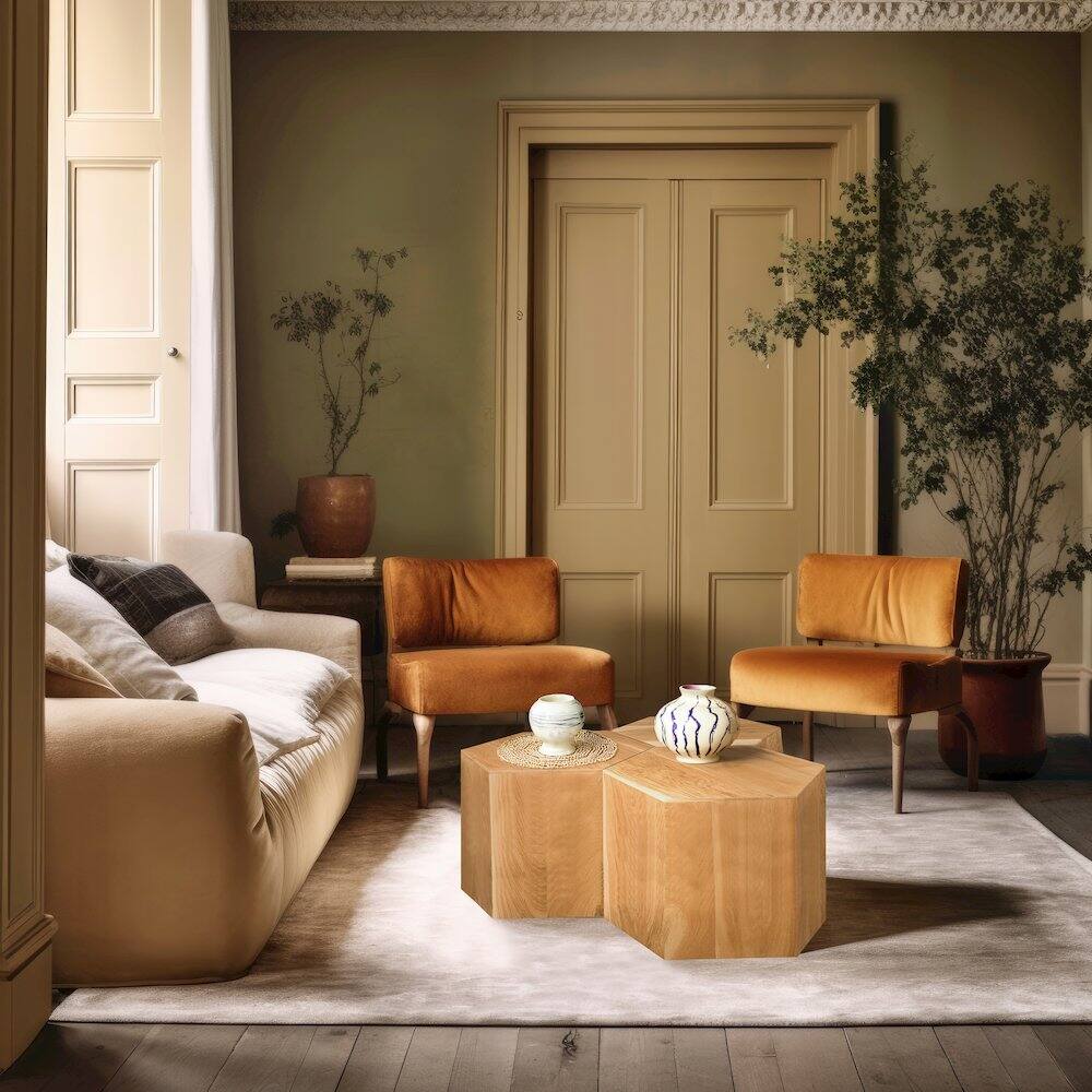 Alt View 1. Meridian Furniture - Eternal Natural Coffee Table - Brown.