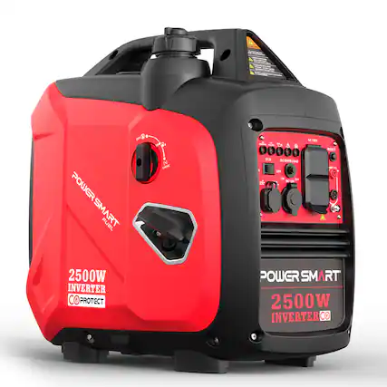 - POWER SMART FUEL
- 2500W INVERTER
- CO PROTECT
- AC 120V
- DC 12V
- ECO
- DC OVERLOAD
- OFF
- ON
- RESET
- DC OVERLOAD
- DC 12V OUTPUT
- 2500W INVERTER