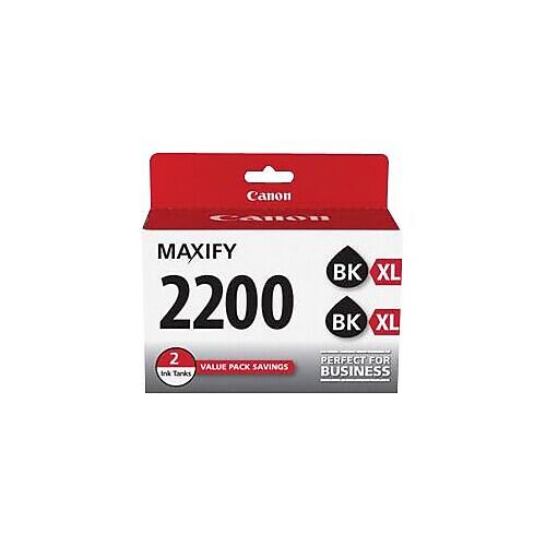 Canon  
MAXIFY 2200  
BK XL  
2 PERFECT FOR VALUE PACK SAVINGS Ink Tanks BUSINESS