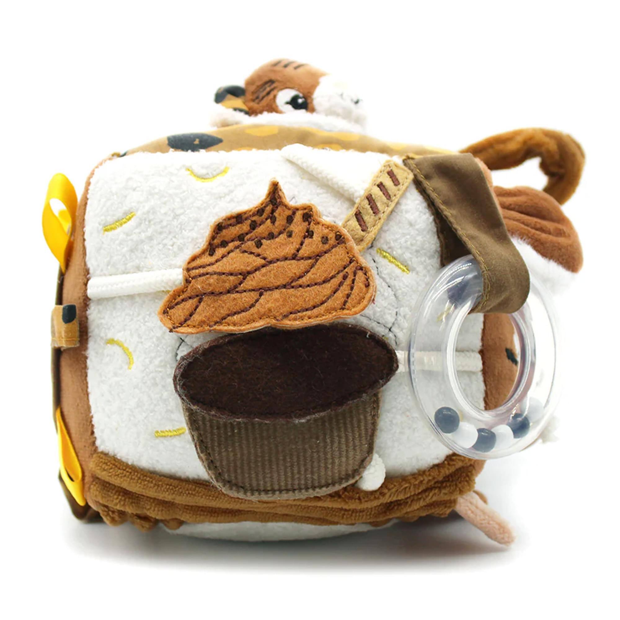 Alt View 10. TriAction Toys - Les Deglingos Baby Activity Cube | Speculos the Tiger.