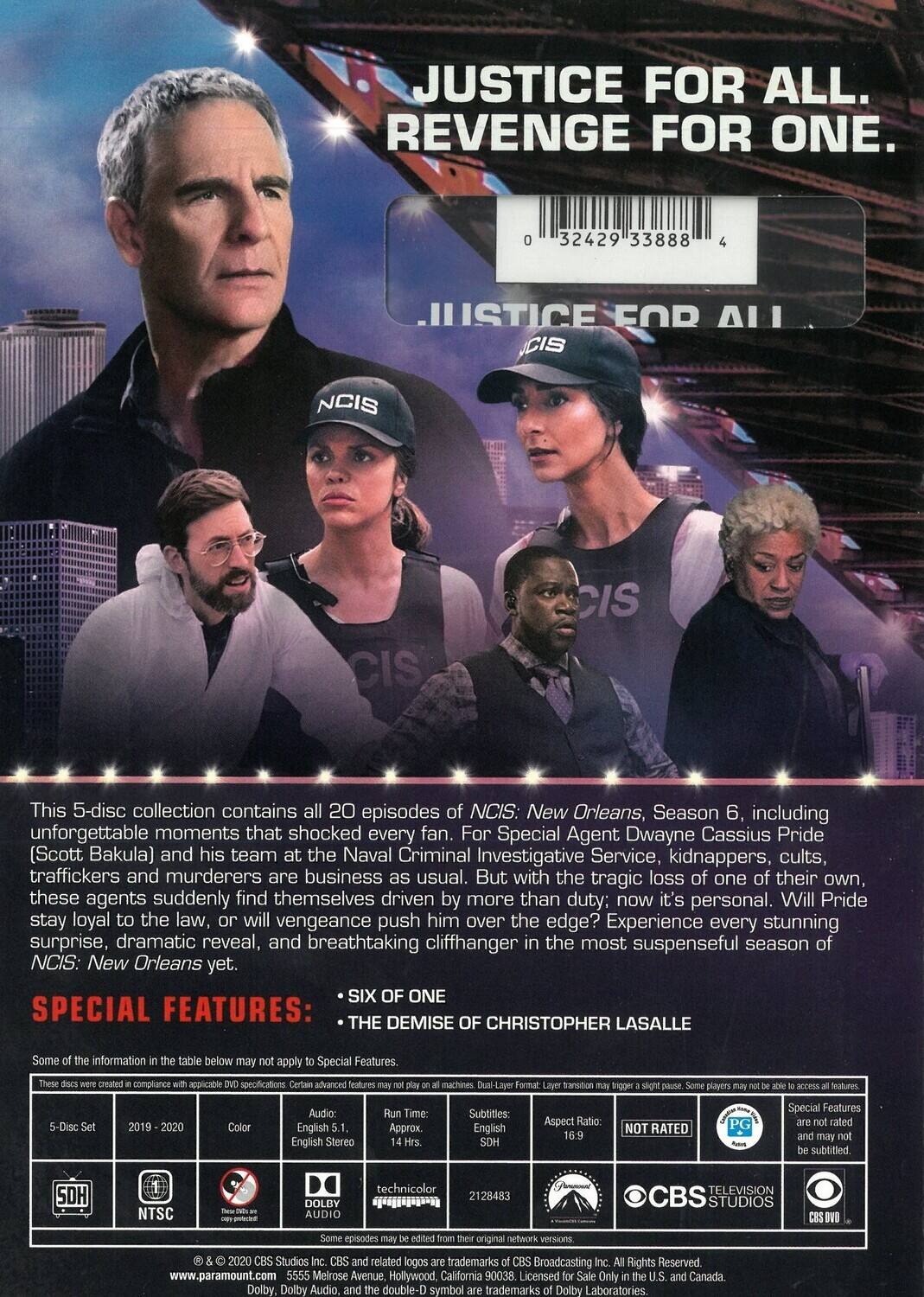 Alt View 1. NCIS: New Orleans: The Sixth Season   - DVD.