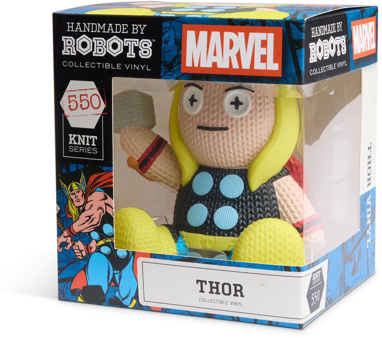 HANDMADE BY ROBOTS  
COLLECTIBLE VINYL  
550  
KNIT SERIES  
MARVEL  
THOR