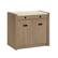 Front. Sauder - Dixon City Library Cabinet - Brushed Oak.