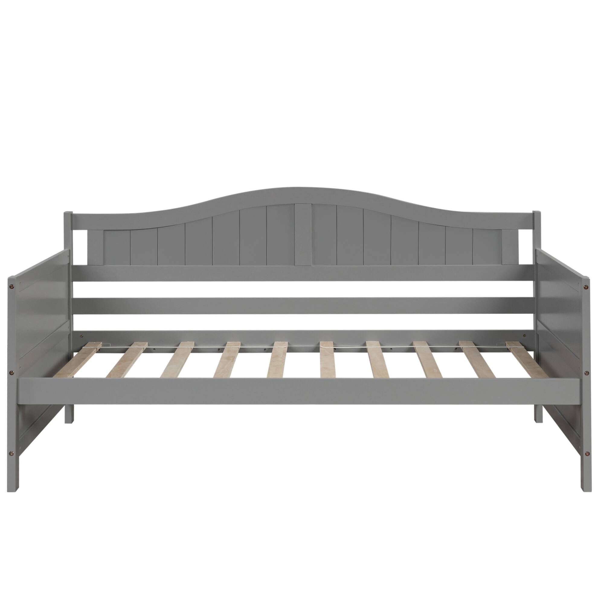 Alt View 5. GOODSILO - Twin Size Daybed with Storage Drawers, Space-Saving Sofa Bed for Bedroom and Living Room, No Box Spring Required - Gray.