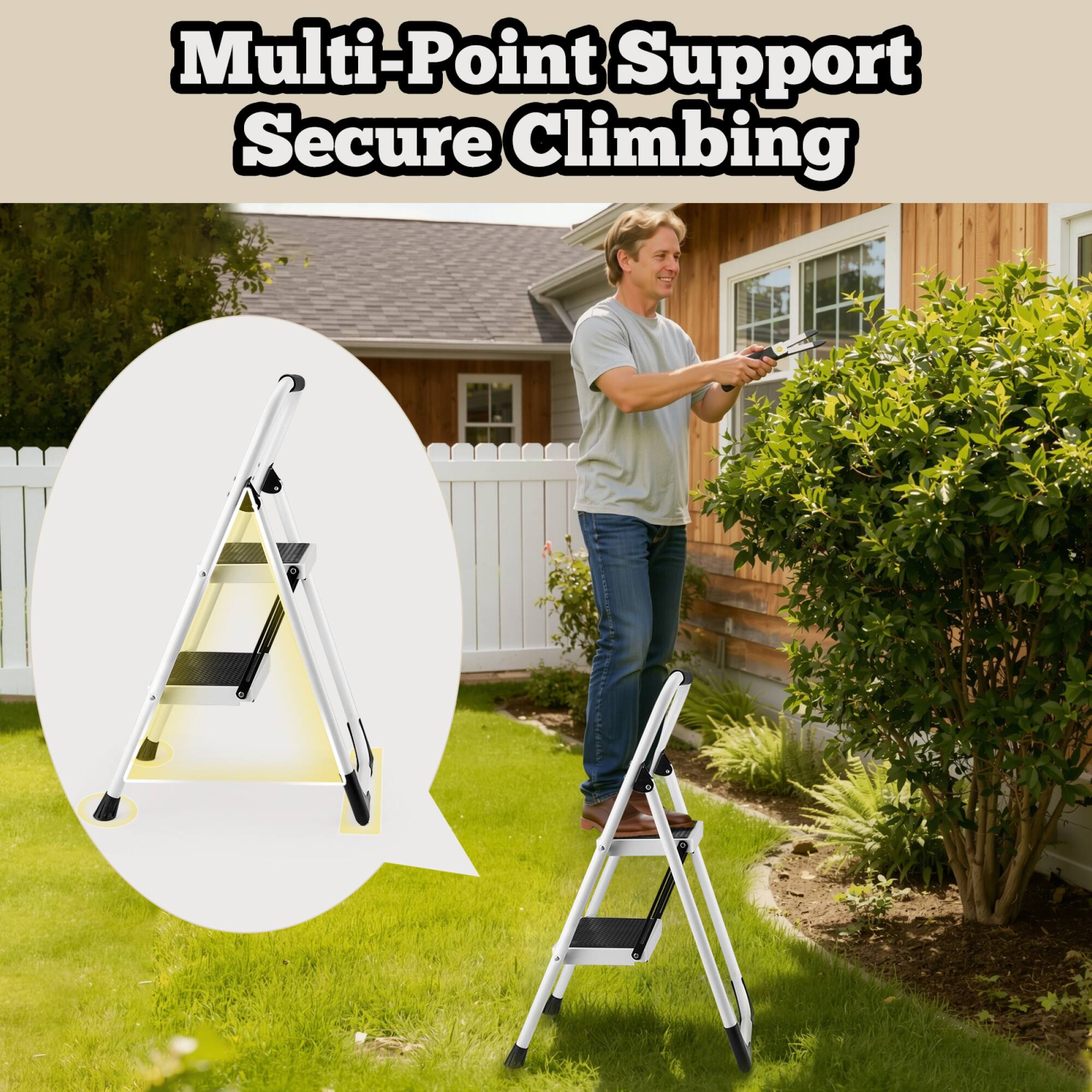 Multi-Point Support Secure Climbing