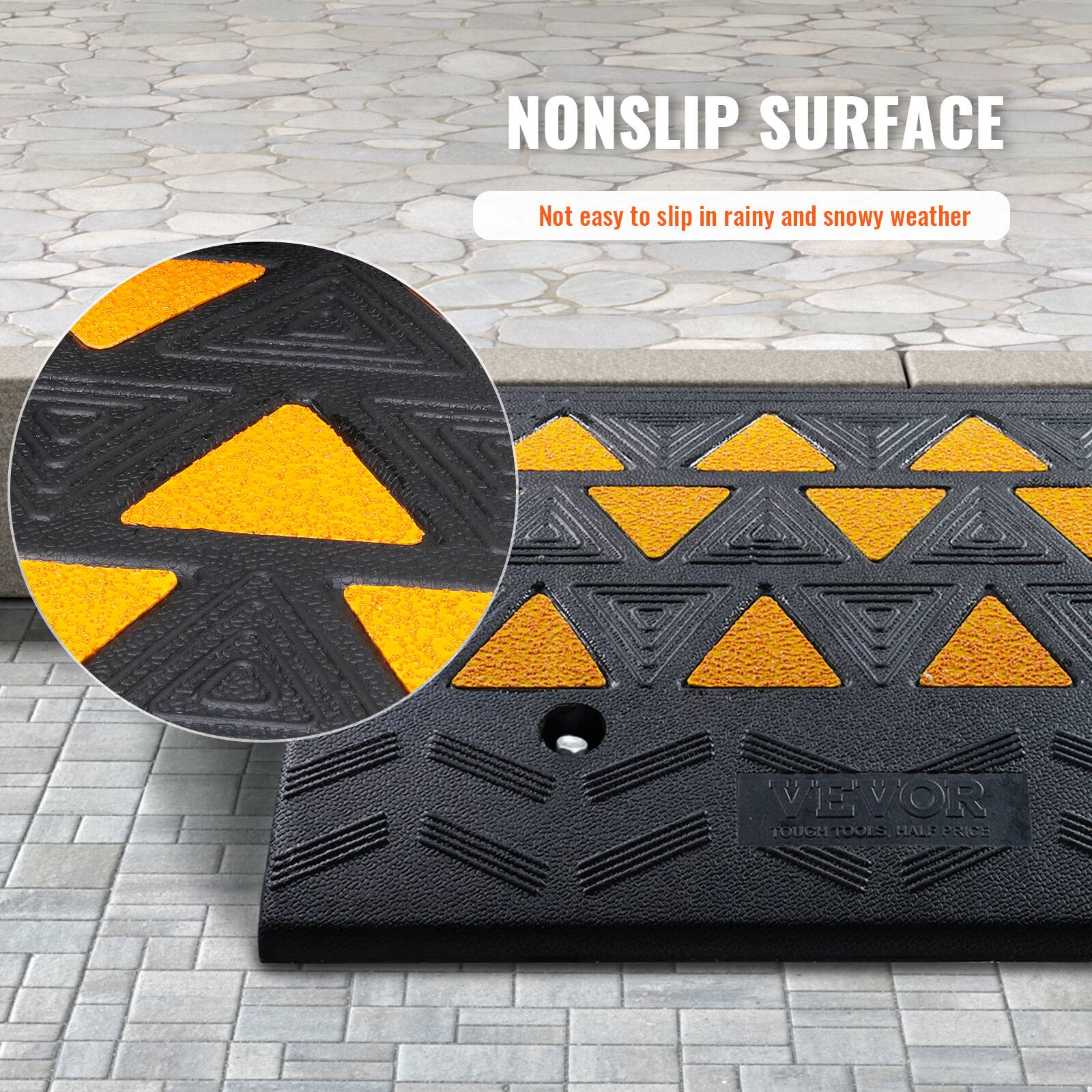 NONSLIP SURFACE  
Not easy to slip in rainy and snowy weather  
VEVOR  
TOUGH TOOLS, HALF PRICE