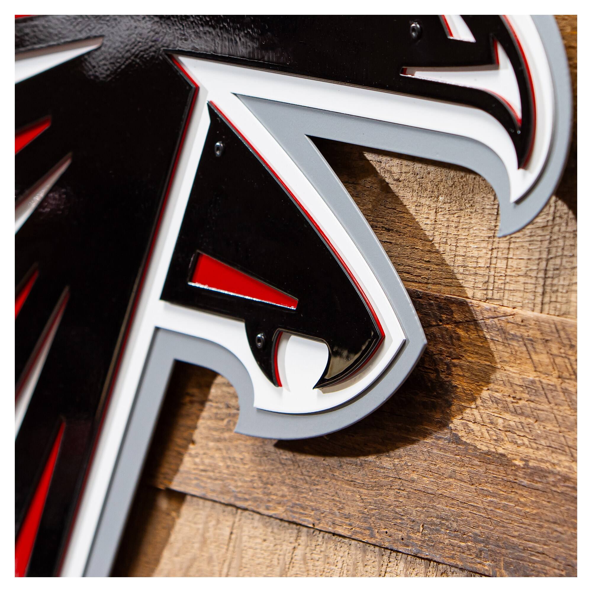 Alt View 2. Evergreen Enterprises - Atlanta Falcons 23" Layered Metal Wall Art Sign - Multicolor.