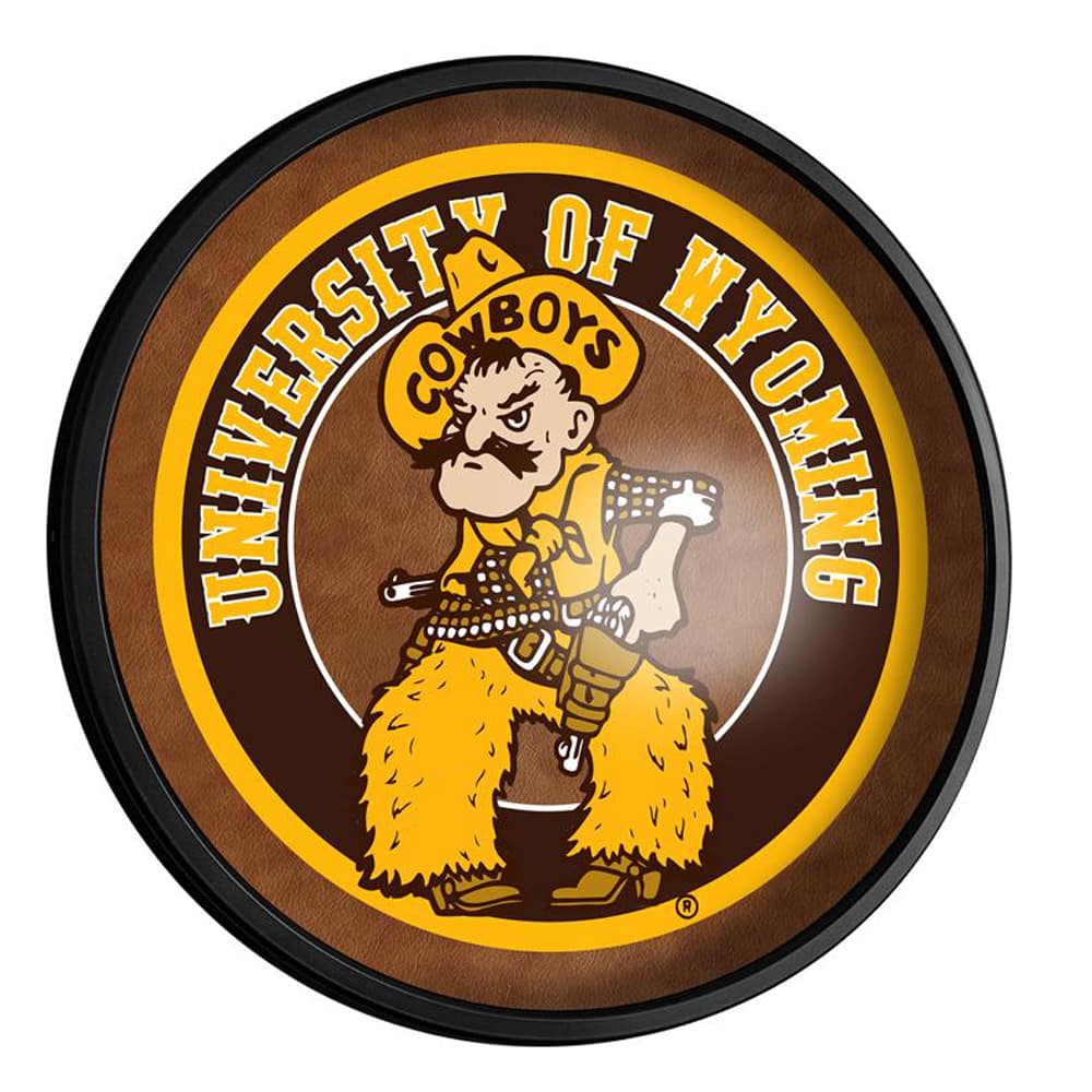 The Fan-Brand - Wyoming Cowboys 18'' x 18'' Mascot Slimline Illuminated Wall Sign - Multicolor