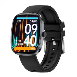 YONWAY - 1.83” HD Screen Smart Watch for Men Women, Heart Rate, Sleep Monitor, Bluetooth Call, Water-Resistant Sports Watch - Black - (2024)