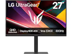 LG UltraGear™ 27" QHD DisplayHDR 400 2560x1440 1ms (GtG) 300Hz