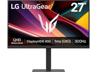 LG 27 inch UltraGear Gaming Monitor IPS QHD 1440p 300Hz 1ms NVIDIA LG 27 inch UltraGear Gaming Monitor IPS QHD 1440p 300Hz 1ms NVIDIA