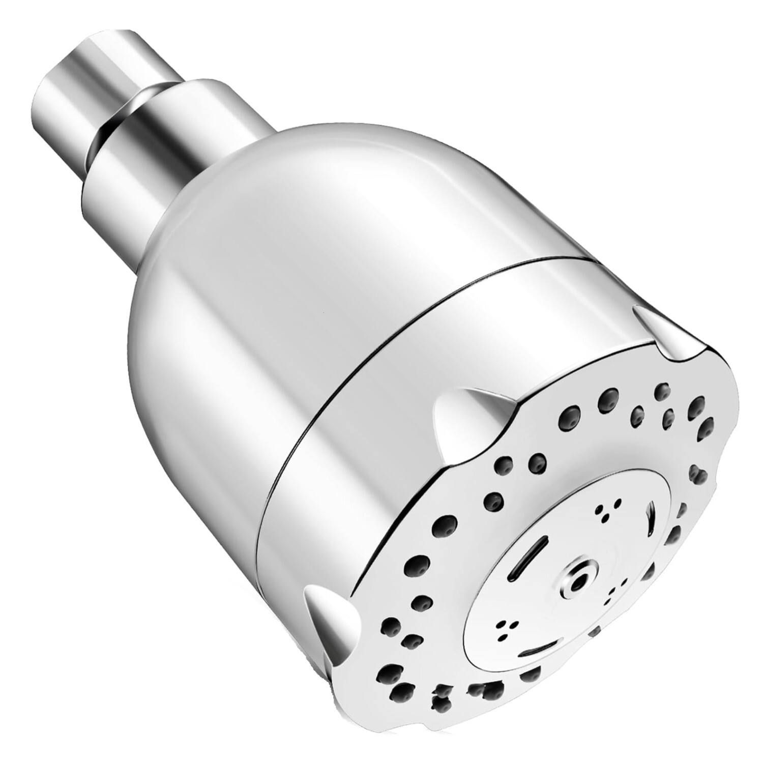 Front. Giantpower - 3.6 inch High Pressure Boosting Shower Head with 360°Adjustable - ‎Chrome.