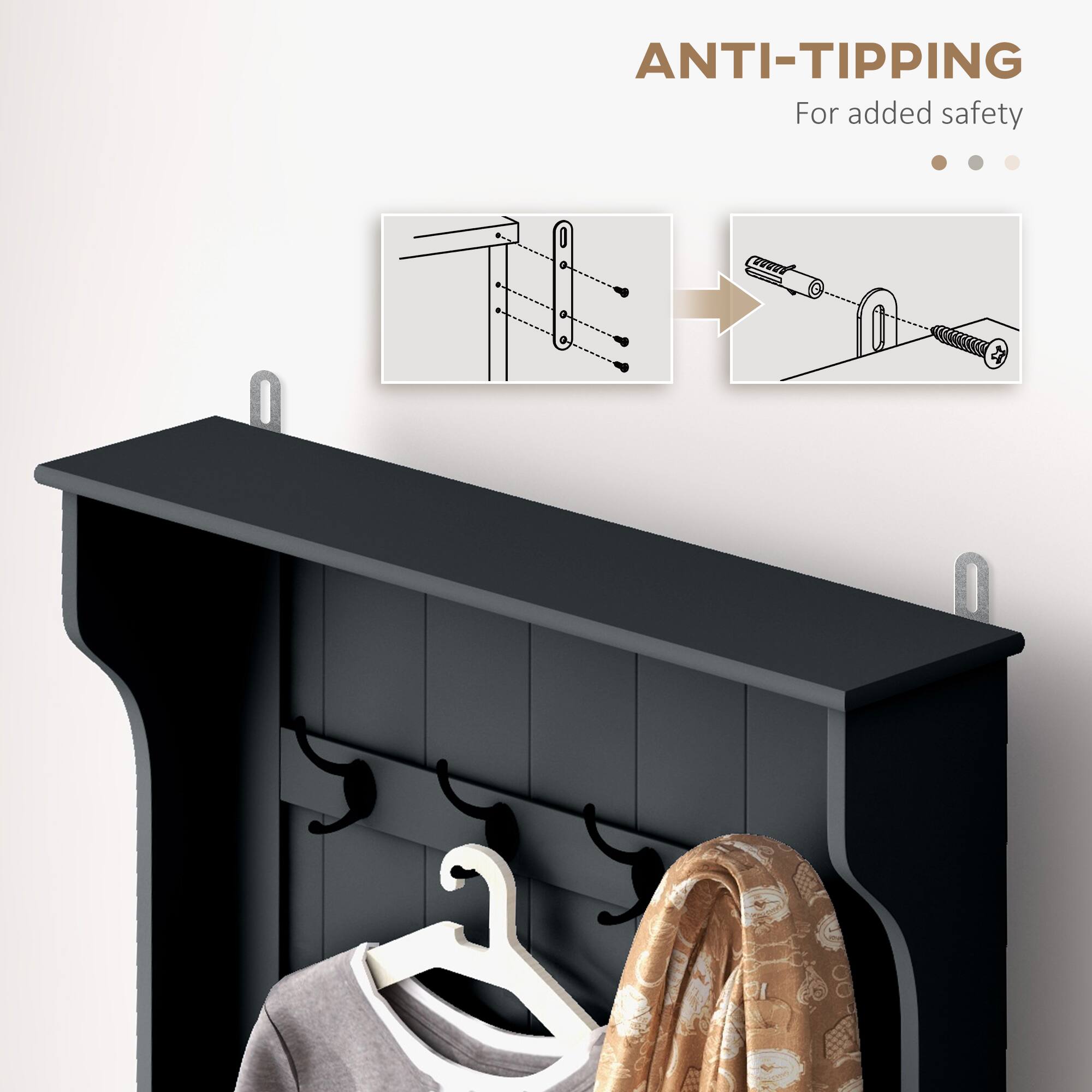 ANTI-TIPPING For added safety