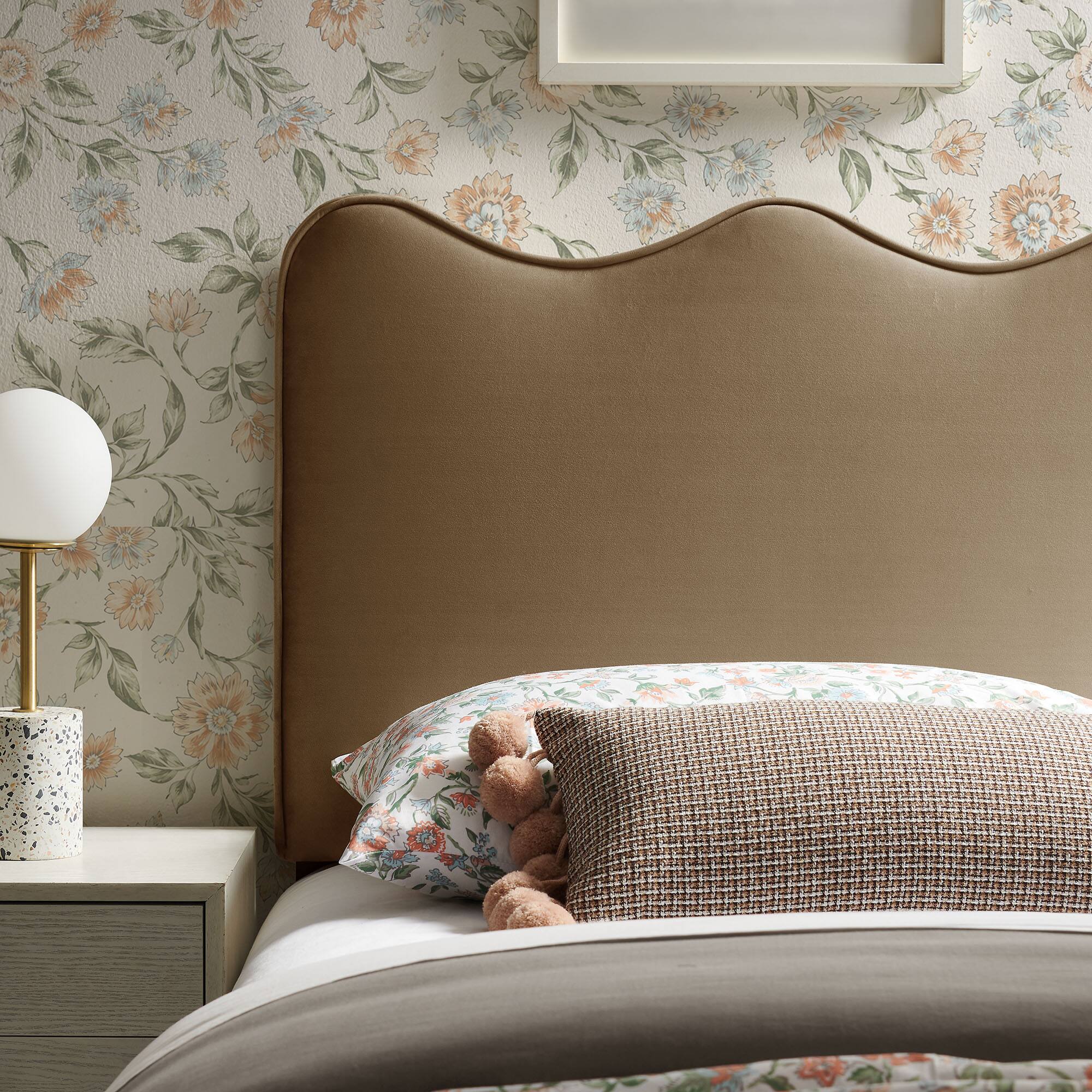Alt View 1. Modway - Athena Upholstered Headboard by Modway - Taupe.