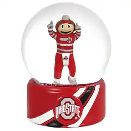 Evergreen Enterprises - Ohio State Buckeyes 100mm Mascot Glass Water Globe - Multicolor