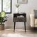 Alt View 11. Walker Edison - Contemporary 1-Drawer Side Table - Slate Grey/Black.