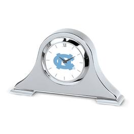 Jardine - North Carolina Tar Heels Logo Napoleon Desk Clock - Silver